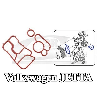 3RG مجموعة حشيات، مبرد الزيت — 2005 Volkswagen Jetta