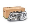 ABAKUS Far Sol, H4, far seviyeleme motorlu, Lens Rengi (yön göstergesi): Kristal berraklığında, ampul içermez — 2008 Volkswagen California (1)