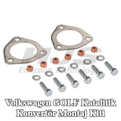 HJS Katalitik konvertör montaj kiti — 1990 Volkswagen Golf