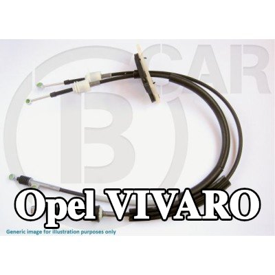 B CAR كابل محدد السرعة مزدوج, بدون ذراع — Opel Vivaro