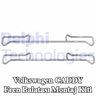 DELPHI Fren balatası montaj kiti — 2002 Volkswagen Caddy