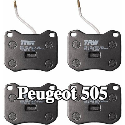TRW مجموعة وسادات الفرامل 19mm — Peugeot 505