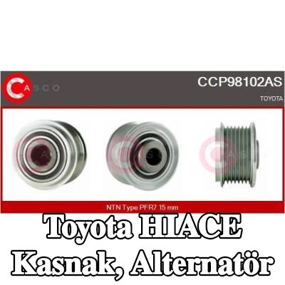 CASCO Kasnak, alternatör — 2002 Toyota Hiace