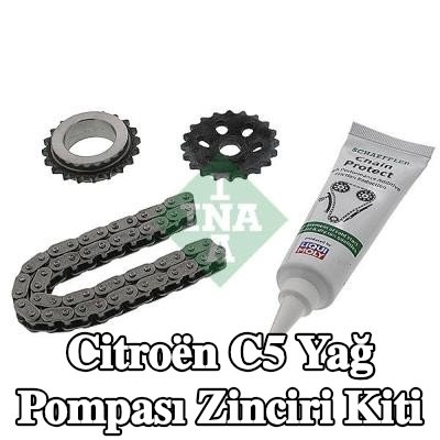 INA Dişliler dahil yağ pompası zinciri kiti — 2012 Citroën C5
