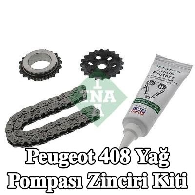 INA Dişliler dahil yağ pompası zinciri kiti — Peugeot 408