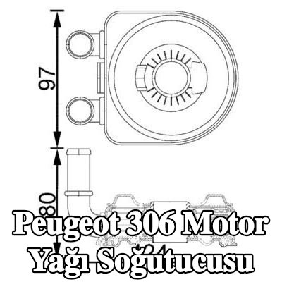 MAHLE Conta halkası ile motor yağı soğutucusu — 2002 Peugeot 306