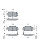 BOSCH Fren balatası seti 18, 7mm, gıcırtı önleyici plaka ile, aksesuarlarla — 2004 Toyota Avensis (9)