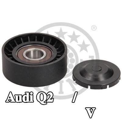 OPTIMAL بكرة الانحراف/التوجيه, V-ribbed belt Outer Diameter: 65mm, بدون حامل — Audi Q2