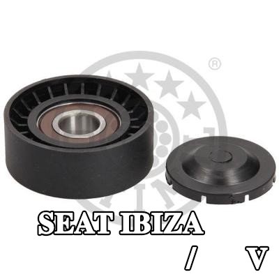 OPTIMAL بكرة الانحراف/التوجيه, V-ribbed belt Outer Diameter: 65mm, بدون حامل — SEAT Ibiza