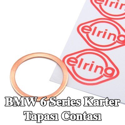 ELRING Karter tapası rondelası Bakır, Inner Diameter: 26mm — BMW 6 Series