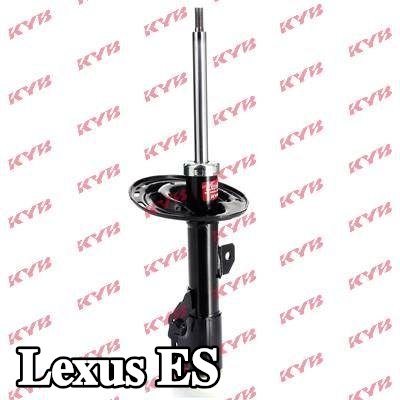 KYB ممتص الصدمات Excel-G, المحور الأمامي الأيمن, ضغط الغاز, دعامة نظام التعليق — 2011 Lexus Es