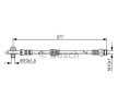 BOSCH Fren hortumu 565mm — Volkswagen Scirocco (4)
