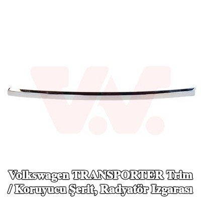 VAN WEZEL Trim / koruyucu şerit, Sol Ön radyatör ızgarası — Volkswagen Transporter