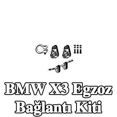 HJS Boru konektörsüz egzoz bağlantı kiti — BMW X3