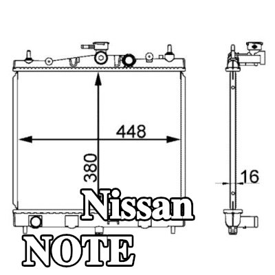 MAHLE مبرد المحرك — 2012 Nissan Note