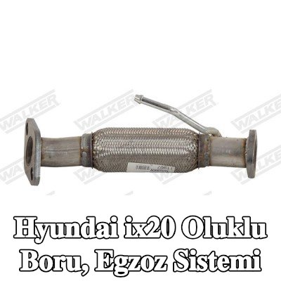 WALKER Oluklu Boru, egzoz sistemi — Hyundai ix20