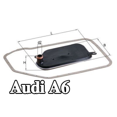 MAHLE مجموعة مرشح ناقل الحركة الأوتوماتيكي مع حشية/سداد — 2011 Audi A6