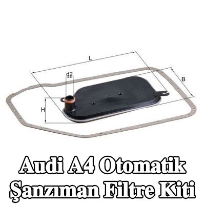 MAHLE Conta/sızdırmazlık elemanı içeren otomatik şanzıman filtre kiti — 2002 Audi A4