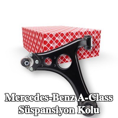 FEBI BILSTEIN Ön Aks Alt Süspansiyon Kolu, Sağ, Çelik Sac, bilyeli mafsal ile, kilit somunu ile, lastik yastıklı — 2000 Mercedes-Benz A-Class