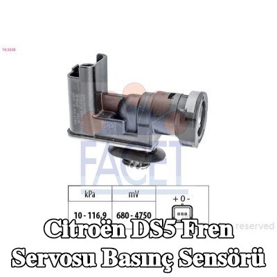 FACET Fren servosu basınç sensörü — Citroën Ds5