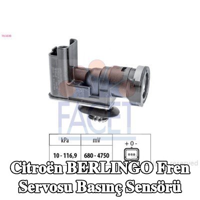 FACET Fren servosu basınç sensörü — 2012 Citroën Berlingo