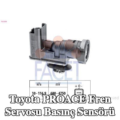 FACET Fren servosu basınç sensörü — Toyota Proace