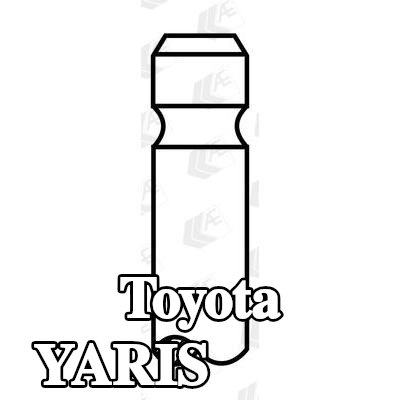 AE صمام السحب - طرف ساق الصمام مقوى — 1999 Toyota Yaris