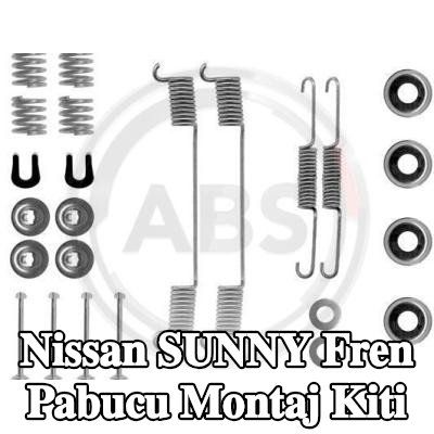 A.B.S. Fren pabucu montaj kiti — Nissan Sunny
