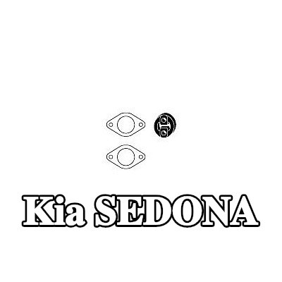 HJS مجموعة تركيب المحول الحفاز — Kia Sedona