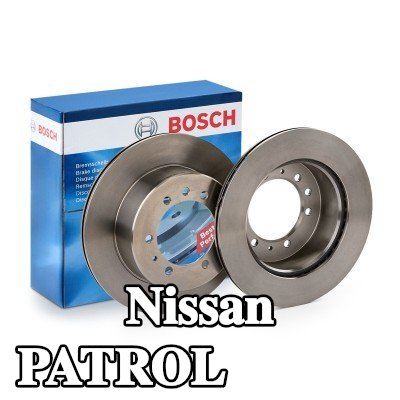 BOSCH القطر الخارجي لقرص المكابح: 316mm, مُهوى, مشحم — Nissan Patrol