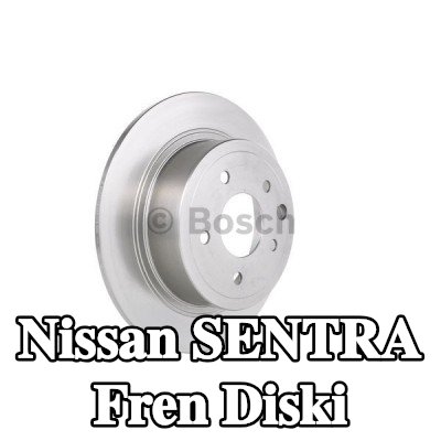 BOSCH Fren diski Dış Çap: 291, 8mm, düz, Yağlanmış — Nissan Sentra