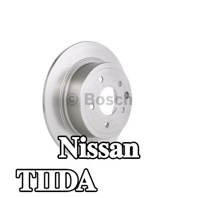 BOSCH القطر الخارجي لقرص المكابح: 291, 8mm, صلب, مشحم — Nissan Tiida