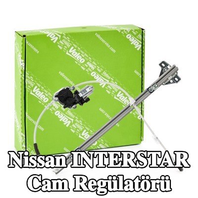 VALEO Sol ön cam regülatörü, Elektrikli, elektrik motorlu — Nissan Interstar
