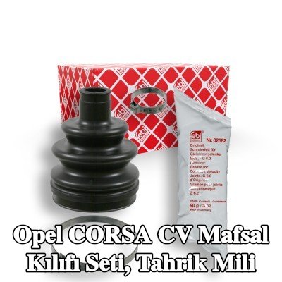 FEBI BILSTEIN CV kılıf kiti, tahrik mili Ön Aks, Tekerlek Tarafı, Kauçuk — 1990 Opel Corsa