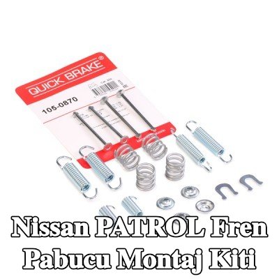 QUICK BRAKE Ek yay içermeyen fren pabucu montaj kiti — Nissan Patrol