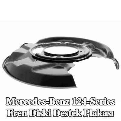 VAICO Fren diski destek plakası Arka Aks Sol, Orijinal VAICO Kalitesi — Mercedes-Benz 124-Series