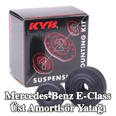 KYB Üst amortisör yatağı Ön Aks, makaralı yatak olmadan, burç ile — 2000 Mercedes-Benz E-Class