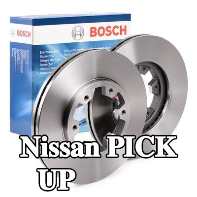 BOSCH القطر الخارجي لقرص المكابح: 277mm, مُهوى, مزود بفتحات تهوية داخلية, مشحم — 2002 Nissan Pick Up