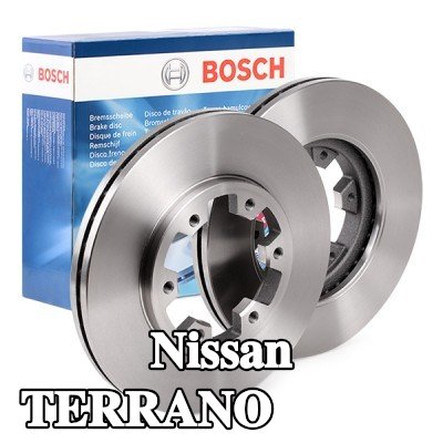BOSCH القطر الخارجي لقرص المكابح: 277mm, مُهوى, مزود بفتحات تهوية داخلية, مشحم — Nissan Terrano