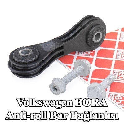 FEBI BILSTEIN Stabilizatör kolu OE Turbo YENİ, Sol Ön Aks, 106mm, Polyamid 6, cıvata/vida ile, somunlu — Volkswagen Bora