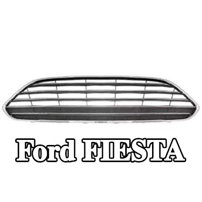 VAN WEZEL شبكة المبرد الأمامية, كروم, كروم/أسود — 2012 Ford Fiesta