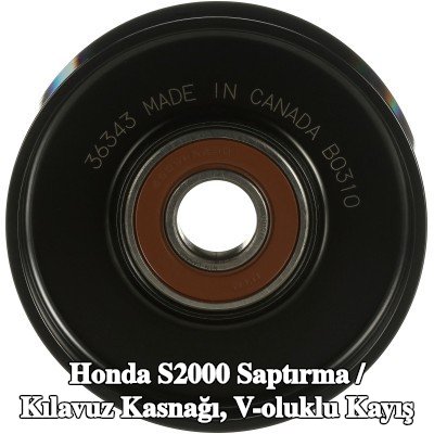 GATES Saptırma / kılavuz kasnağı, V-ribbed kayış DriveAlign, Outer Diameter: 90mm — Honda S2000
