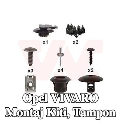 VAN WEZEL Montaj Kiti, tampon — 2016 Opel Vivaro