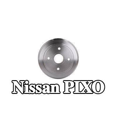 HELLA أسطوانة الفرامل للمحور الخلفي, 208mm, مع محور العجلة, بدون محمل عجلة, بدون مسامير عجلة — Nissan Pixo