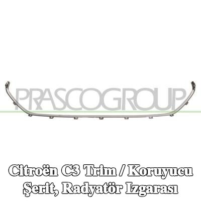 PRASCO Trim / koruyucu şerit, radyatör ızgarası Premium — 2016 Citroën C3