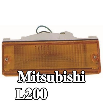 ABAKUS مؤشر جانبي أمامي أيمن, أصفر, مع لمبة — 1990 Mitsubishi L200