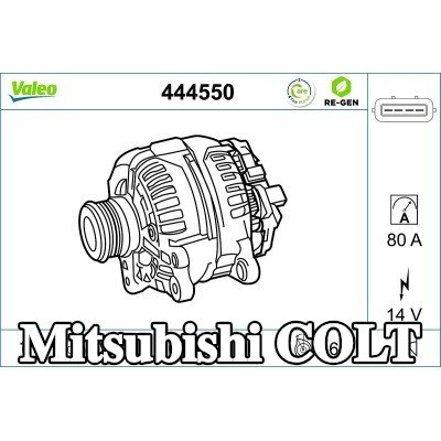 VALEO مولد التيار المتردد 80A — 2002 Mitsubishi Colt