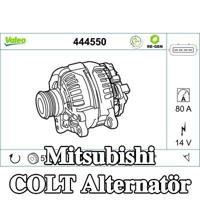 VALEO Alternatör 80A — 2002 Mitsubishi Colt