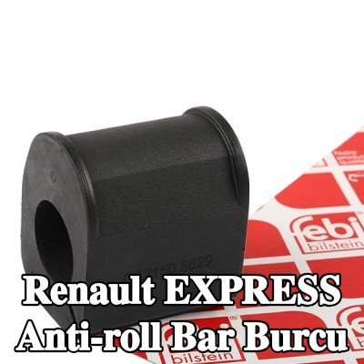 FEBI BILSTEIN Ön aks stabilizatör çubuğu burcu, iç, 21mm, Kauçuk — Renault Express