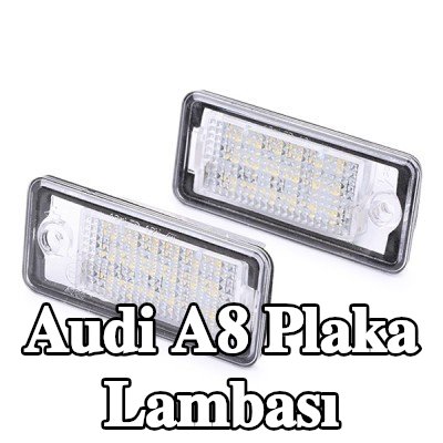 TECH Her iki tarafta plaka lambası, LED'li — Audi A8